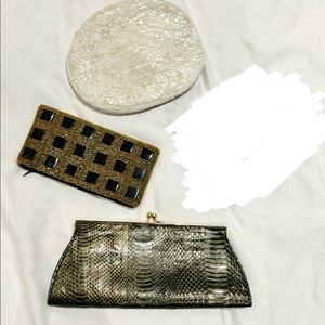 Sold individually Make Offer Vintage clutch bags (see photos for measurements)